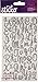Sticko Sweetheart Silver Script Alphabet Sticker