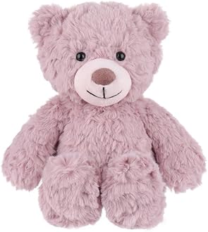 Apricot Lamb Toys Plush Pink Purple Flower Teddy Bear Stuffed Animal Soft Cuddly Perfect for Child 8 Inches