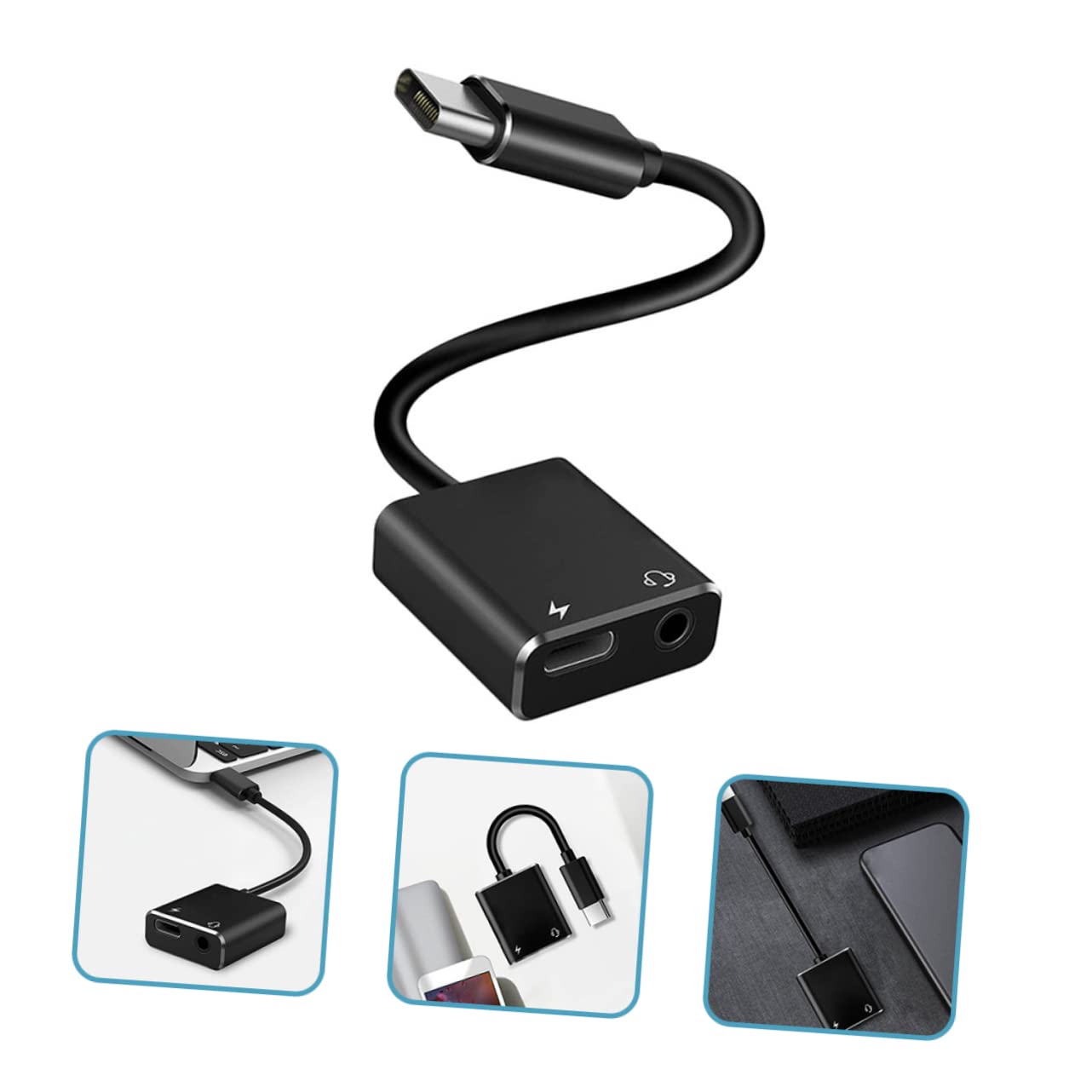 Hemobllo 4stücke USB c Zu Audioadapter Mit Pd Schnellladung Tragbarer USB c Splitter Für Kopfhörer Mikrofon Kompatibel Mit Smartphones Tablets Pcs Langlebiges Design