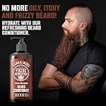 Viking Revolution Sandalwood Beard Conditioner for Men with Argan Oil and Jojoba Oil - Beard Softener and Strengthener Natural Beard Conditioner - Beard Care Moisturizer with Aloe Vera (33.8 Fl oz) - Image 2