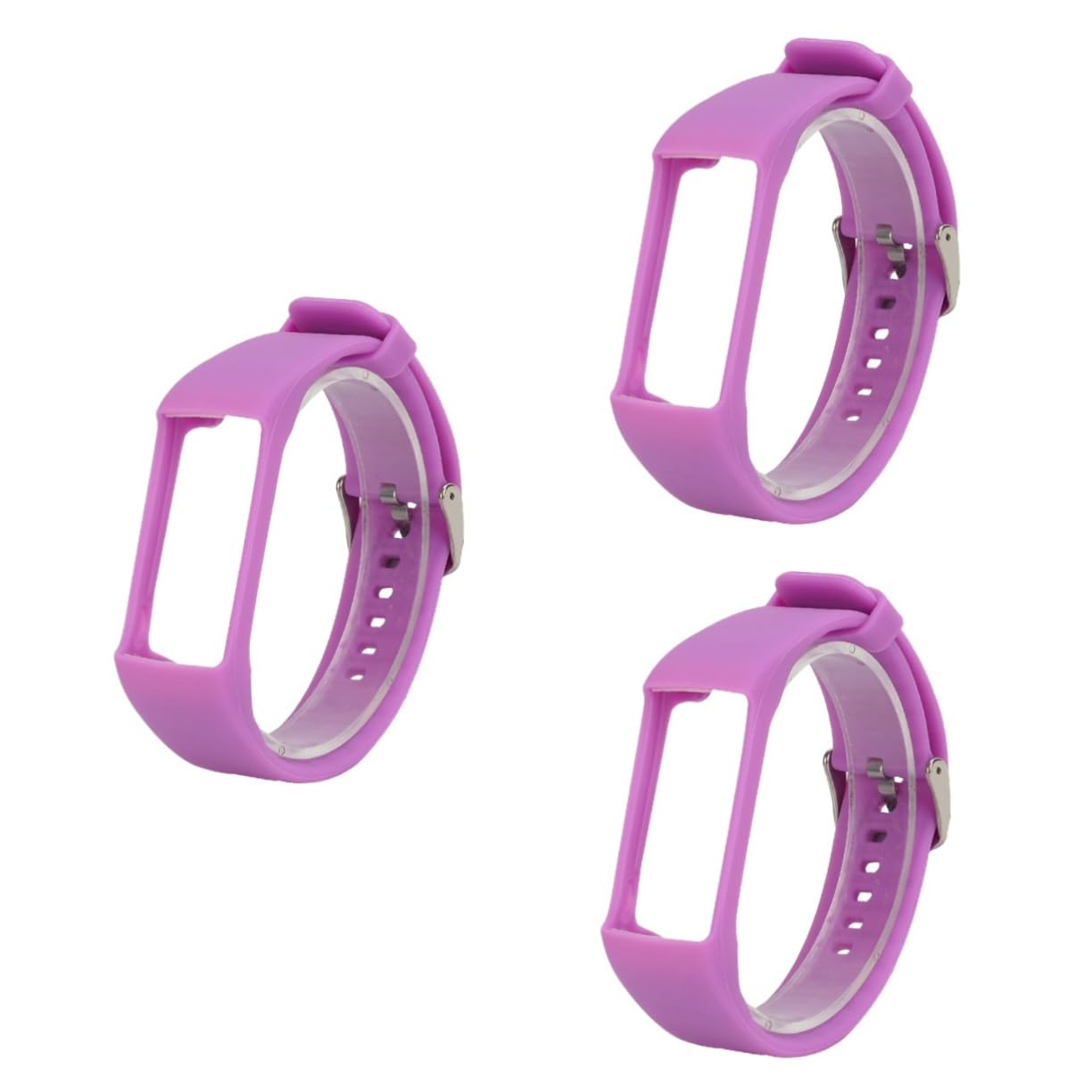 OSALADI 3 Uds Correa De Reloj De Repuesto Correa De Reloj De Silicona Elegante Correa De Reloj De Moda Pulsera Inteligente Púrpura A370