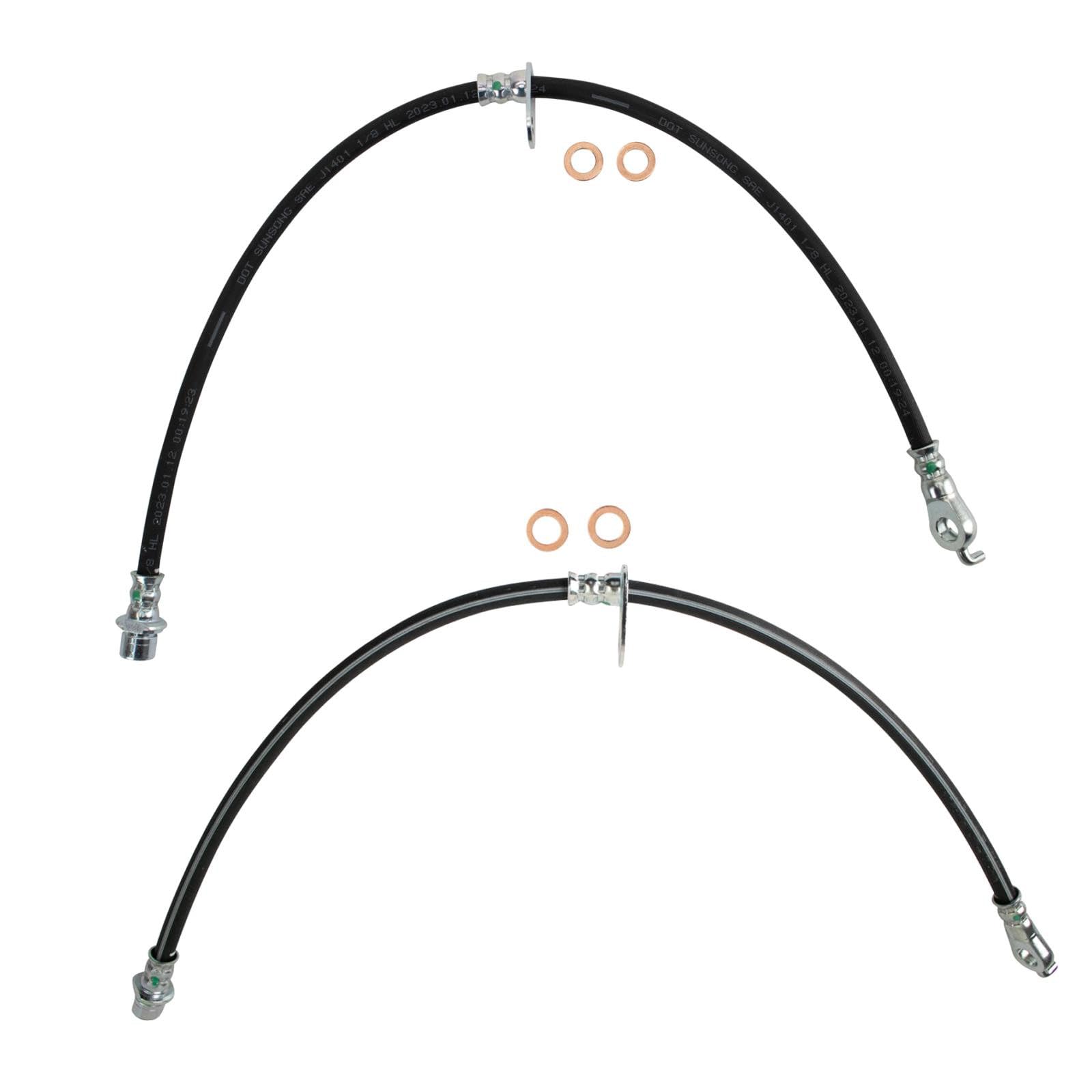 TRQ Front Brake Hose Set