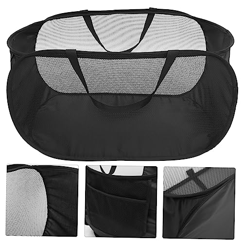 Villful YS0528120VJ Mesh Laundry Basket Clothes Hampers For Laundry Big Laundry Baskets Footed Pedestal Bowl Handle Hamper Bathroom Mesh Hamper Dollhouse Trash Can Folding Laundry Steel Wire thumb #5