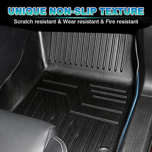 T Tgbros Custom Fit Floor Mats For Nissan Rogue 2021 2022 2023 All-Weather Floor Mat Liners Front & Rear Row Full Set Liner Black Non-Slip (No Sport Models) #TOP2