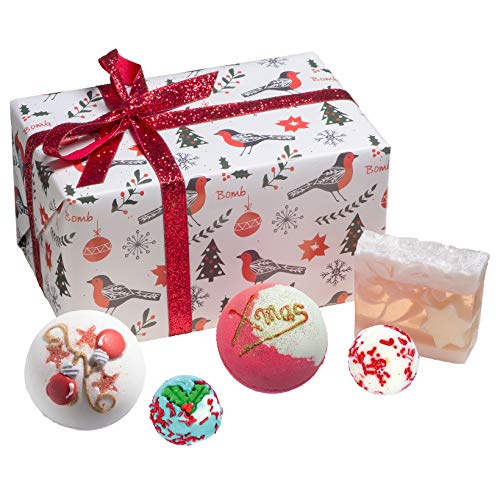 Bomb Cosmetics Robin the Rich Handgemachtes Geschenkpaket für eingewickeltes Bad und Körper, enthält 5 Teile, 520g