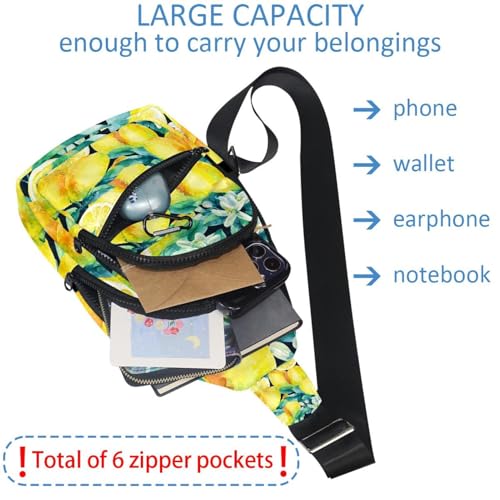 Bolsa de pecho masculina y compacta con motivos artísticos multicolor 6