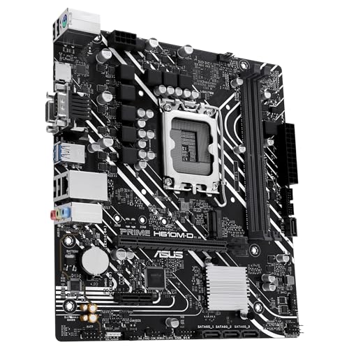 PRIME H610M-D Scheda Madre mATX Intel H610 (LGA 1700), DDR5, PCIe 4.0, slot M.2, Realtek 1 Gb Ethernet, HDMI, VGA, USB 3.2 Gen 1, SATA 6 Gbps, Header RGB - Scheda madre - Immagine 3