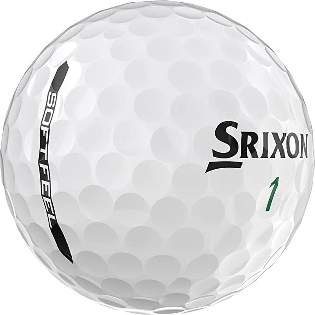 Srixon Soft Feel Golf Balls (Soft White, 2023, 3pk) 1 Sleeve New
