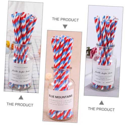 Veemoon 150 pitillos biodegradables de papel multicolor 19.7 cm miniatura 6