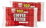 Carita coffee filter Brown 2 ~ NK102 filter paper 100 sheets × 2 pieces set for 4 people
