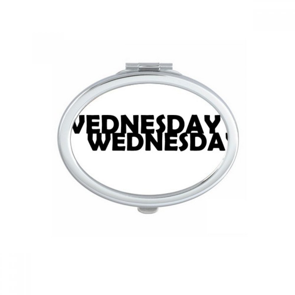Miroir de poche Bonjour Tout Le Monde turc ovale pour maquillage