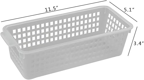 Miniatura 2 de Cestas pequeñas de plástico transparente para guardar lápices, paquete de 6