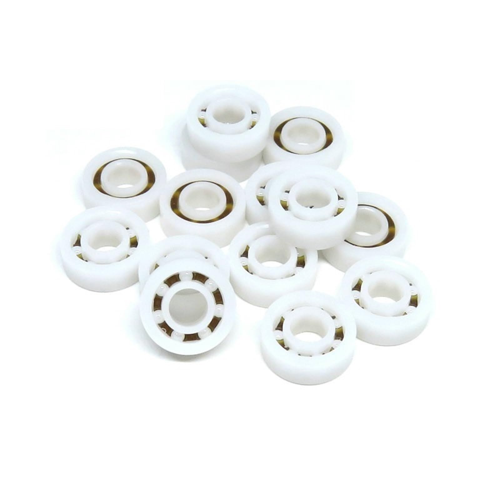 Bolas de cerámica con rodamiento de plástico MR104K (4 x 10 x 4 mm, 10 unidades)