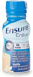 Ensure Enlive Advanced Therapeutic Nutrition Shakes, Vanilla, 8oz Bottles, Case of 24