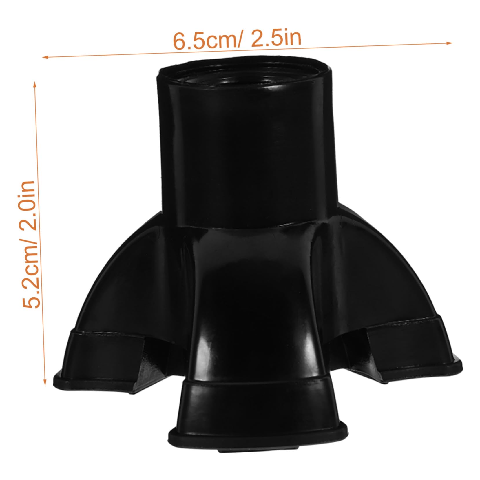 5 Sätze Krücken Gehen Stock Tipps Wandern Beschützer Trekkingstöcke Anti-rutsch-spitze Trekking -polfußabdeckungen Zubehör Für Spazierstöcke Pvc Black 4 Stück * 5