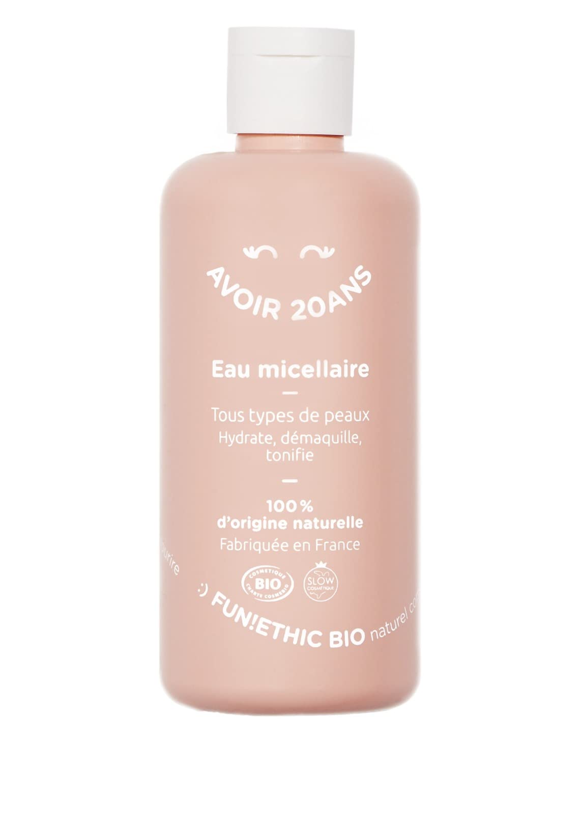 FUN!​ETHIC ACQUA MICELLARE 100% NATURALE E BIO AMMORTIZZANTE ECLAT DEL TESTO
