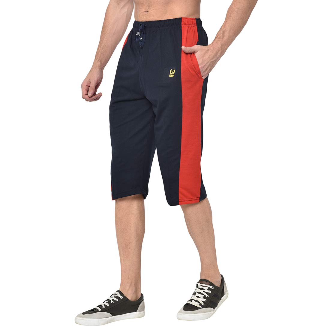 mack jonney Cotton Blended Regular Fit 3/4th Capri for Men-C7_0001_P-picture-21