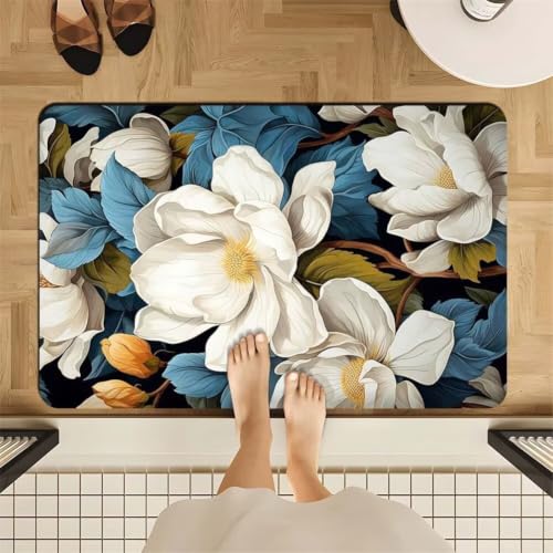 Tapis de bain antiderapant absorbant 140x200 cm grand format de douche - 2