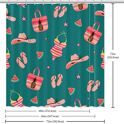Rideau de douche anti fuite eau 152x183 cm lavable avec œillets et crochets