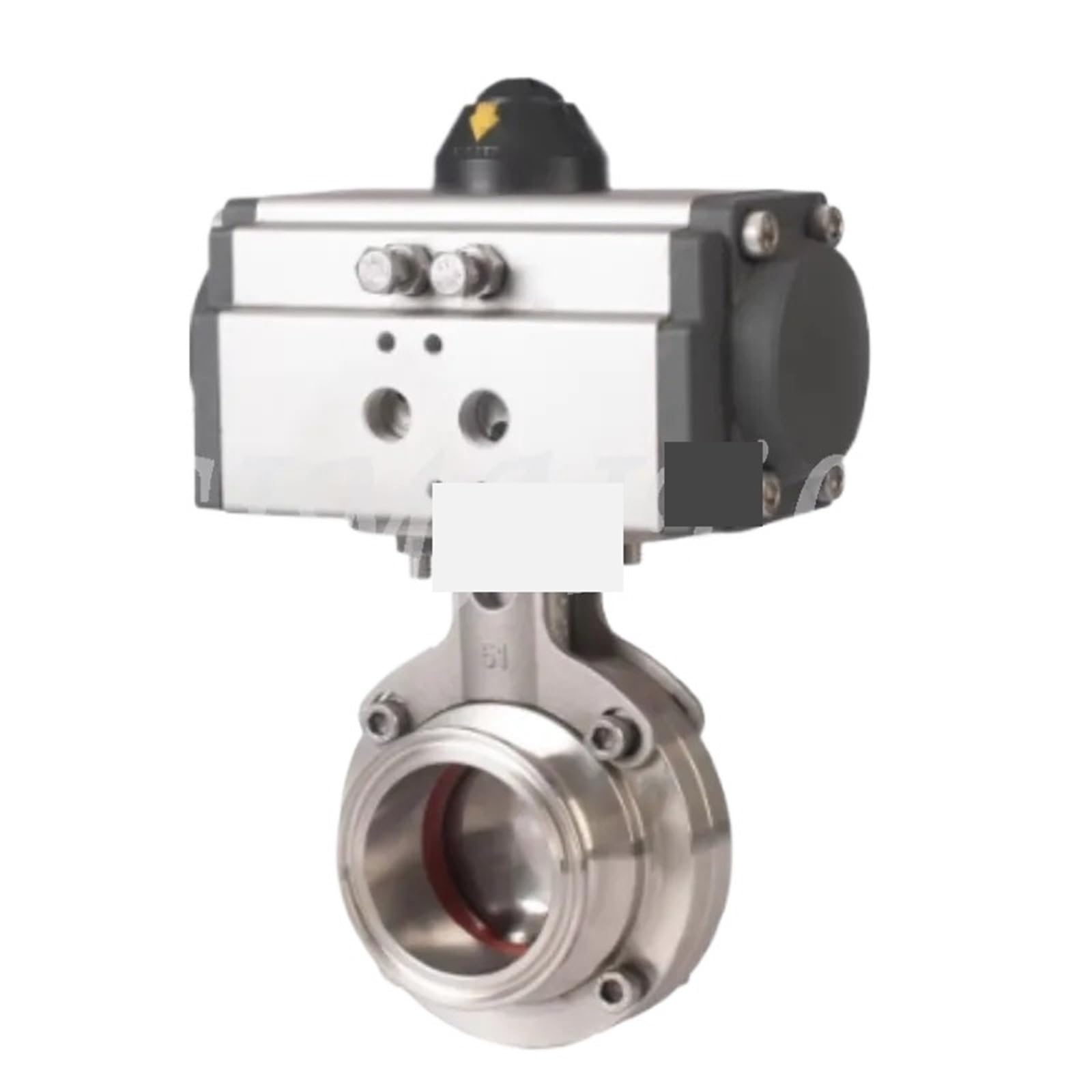 1pcs Pneumatic Stainless Steel Butterfly Valve 19mm 25mm 32mm 38mm 45mm 51mm(OD51mm-Ferrule64)