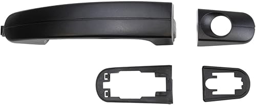 Miniatura 614 de TRQ Manija de puerta exterior delantera izquierda plateada para el lado del conductor compatible con Nissan 370Z 2009-2017