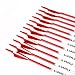 LWANO Carbon Arrow Archery 30inch Hunting Target Practice Arrows for Compound & Recurve Bow Spine 500 with Removable Tips (Pack of 12)(Red)