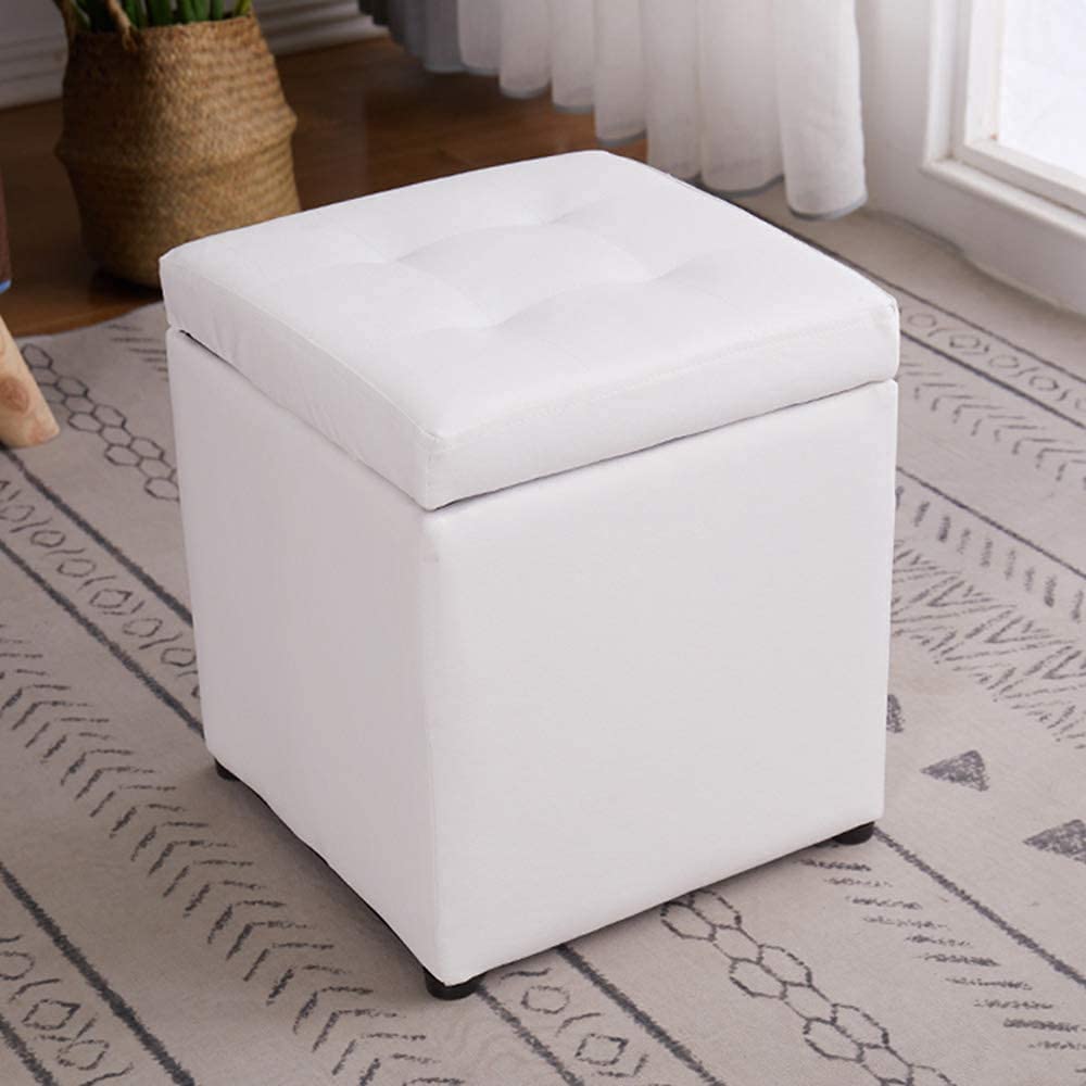 Tabouret de vanité élégant et pouf en cuir pour sublimer votre coin coiffeuse