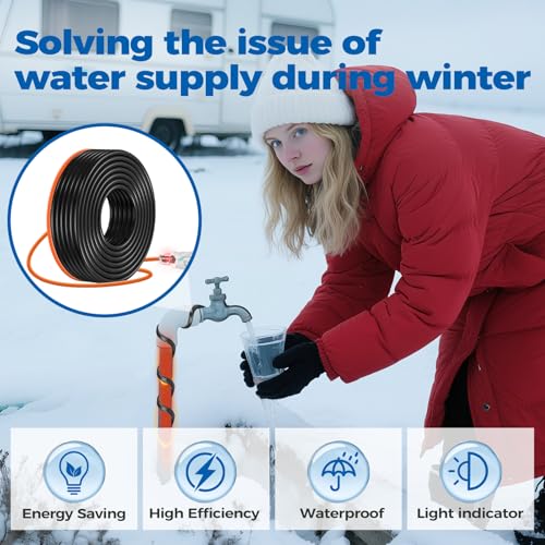 Câble chauffant pour tuyaux d'eau protégeant votre maison à -40°C - 3