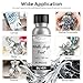 Nicpro Liquid Silver Leaf Paint Kit (2 × 1oz/30ml), Metallic Silver Acrylic Paint & Varnish for High Gloss Finish, Non Toxic Non Fading Shiny Chrome Paint for Crafts, Metal, Wood, DIY Decor Resin Art