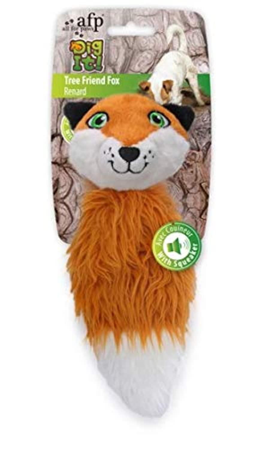 All For Paws Dig It Tree Friend Fox Dog Toy, 0.9 Kg