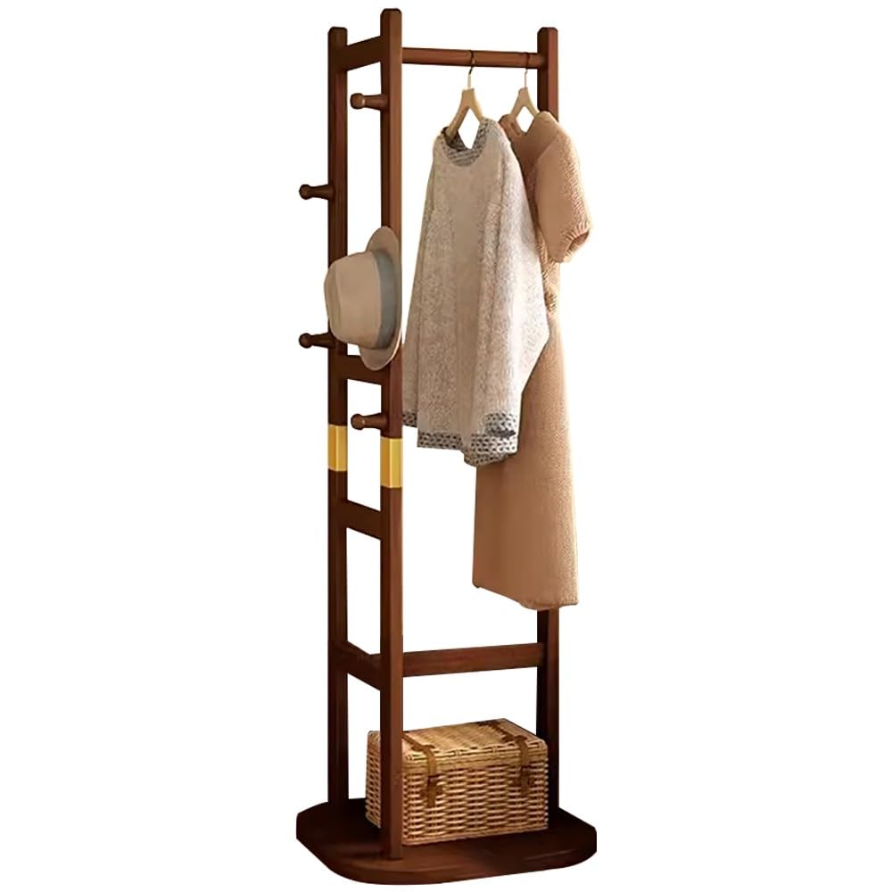 FGXHHS Industrial Coat Rack Hall Tree with Shoe Sto, Sturdy Easy Assembly for Hallway, Bedroom & Office, 40/60/80/100CM, Max Load 100kg, Sto Solut