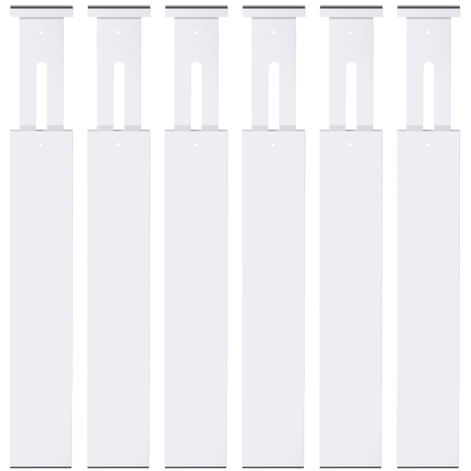 Ryqtop Bamboo Drawer Dividers,17-22" Adjustable Kitchen Drawer Organizer for Clothes,6 Pack Expandable Drawer Organization Separators for Bedroom,