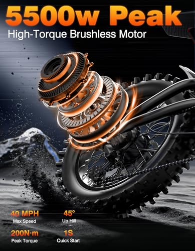 Misodo 5500W Peak Electric Dirt Bike