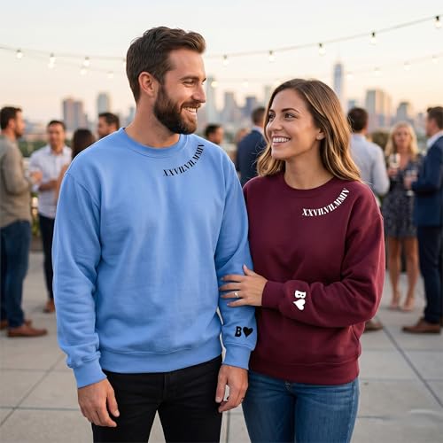 Image of Anniversary Shirts for Couples, Matching Valentines Design Tee