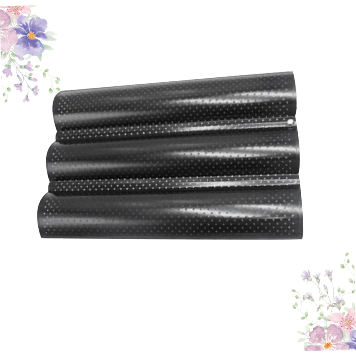 Cabilock Brotbackform Baguette Backblech aus Langlebigem Material Wellenform für Knusprige Baguettes Backzubehör für Küche und Bäckerei Schwarz Leicht zu Reinigen