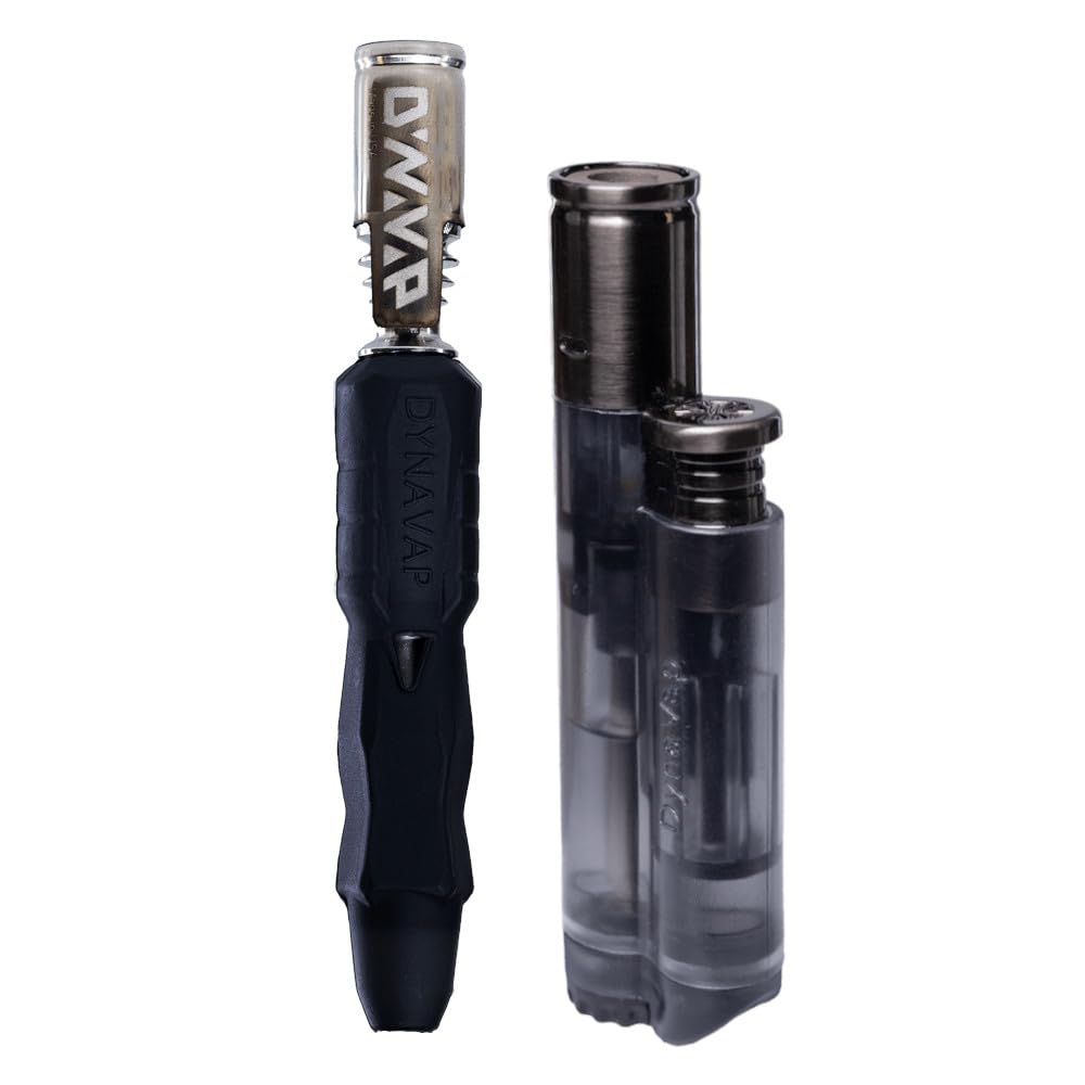Dynavap Black The B2 + Dynatorch Jet Flame Lighter | ,Portable Dry Herb Vaporizer, Durable Modular Silicone And Metal Design, Efficient Extraction