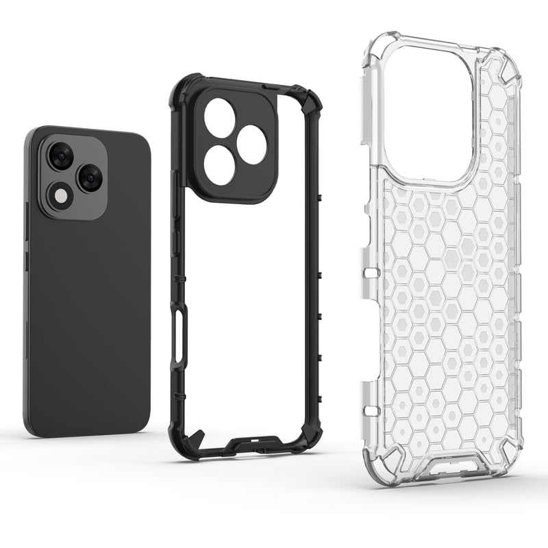 Image of Plastic Bumper Back Case Cover for Honor 400 Lite 5G (Transparent)