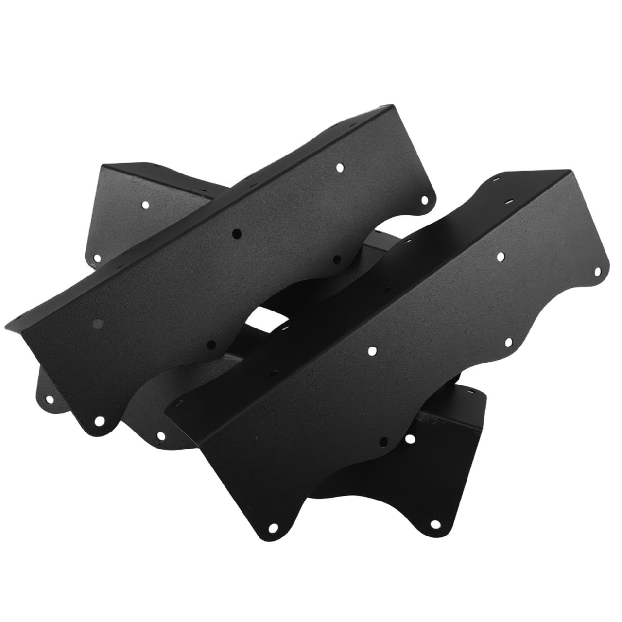 Sosoport 4 Piezas Soportes de Esquina en L para Jardineras, Acero al