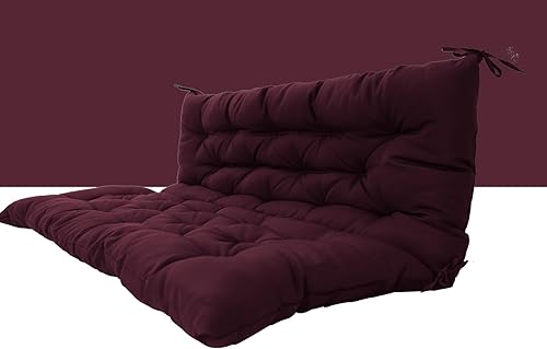 Miniatura 39 de Cojín de columpio para porche de tres asientos, cojines impermeables de repuesto con respaldo, muebles de jardín al aire libre, patio, cojines