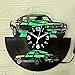 Classic Muscle Car Vinyl Record Wall Clock, Surprise Creative Wall Decorations, 12 in Diameter, Black