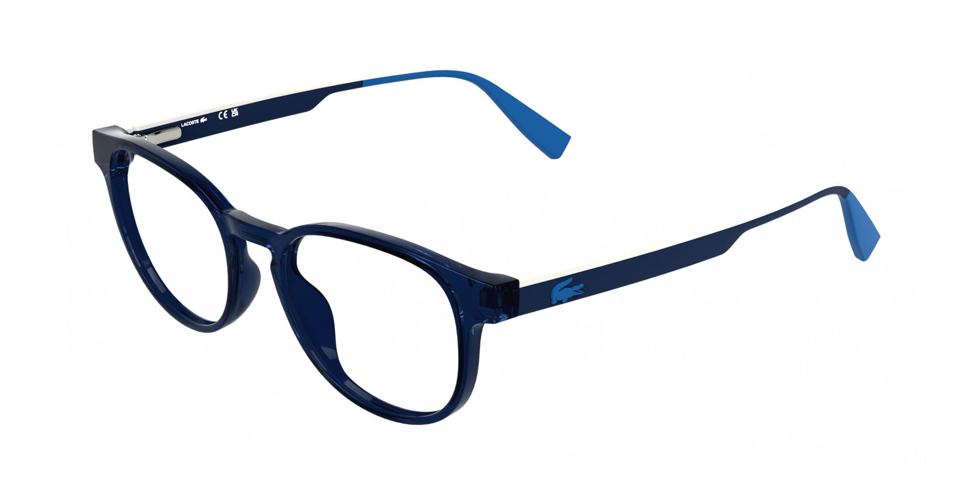 Lacoste L3666 410 PRZEZROCZYSTY NIEBIESKI 47/17/135 Ramka na okulary dla dzieci