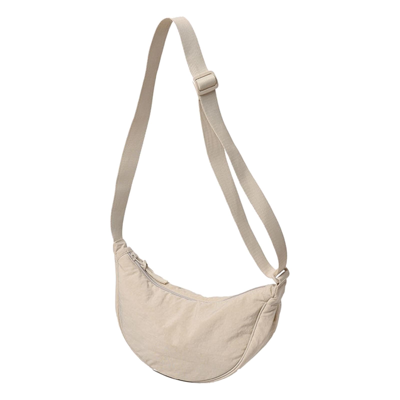 MYADDICTION Crescent Bag Trendy Casual Nylon Purse Adjustable Strap Handbag Shoulder Bag Beige (B0CTHNW25C) Amazon Price History, Amazon Price Tracker