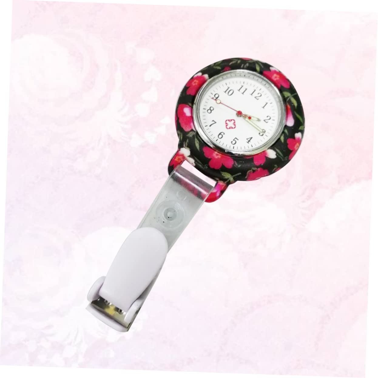 3stücke Ethnische Blumenpflegeuhr Tragbare Silikon-taschenuhr Für Krankenschwestern Präzise Zeitmessung Für Alltag Und Medizinische Anwendungen
