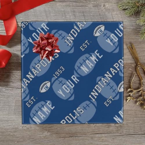 indianapolis custom personalized gift wrapping paperindianapolis packaging paperindianapolis sports decorationwrap gift to make the gift look more beautifulclassic gifts of sports fans