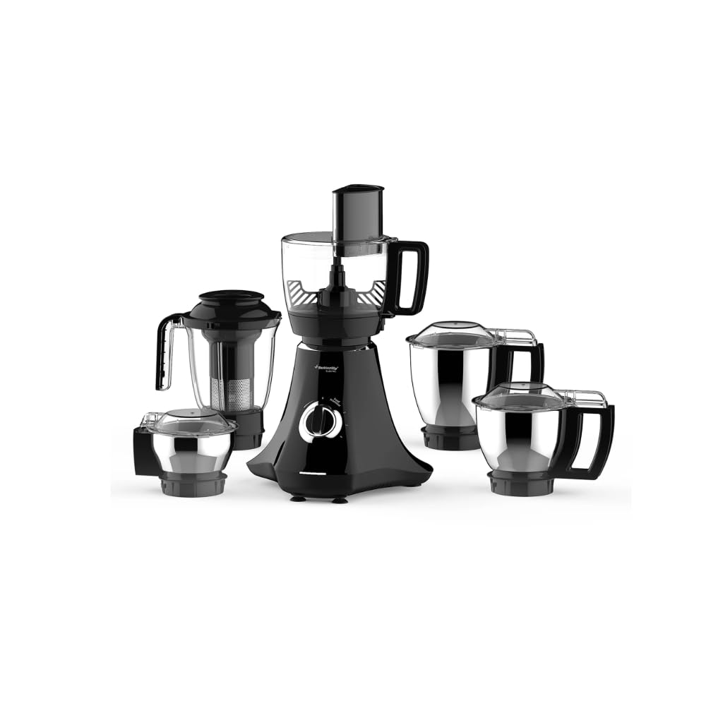Butterfly Elektra 5 Jar Food Processor and Mixer Grinder, 550 Watt, Indian Mixer Grinder