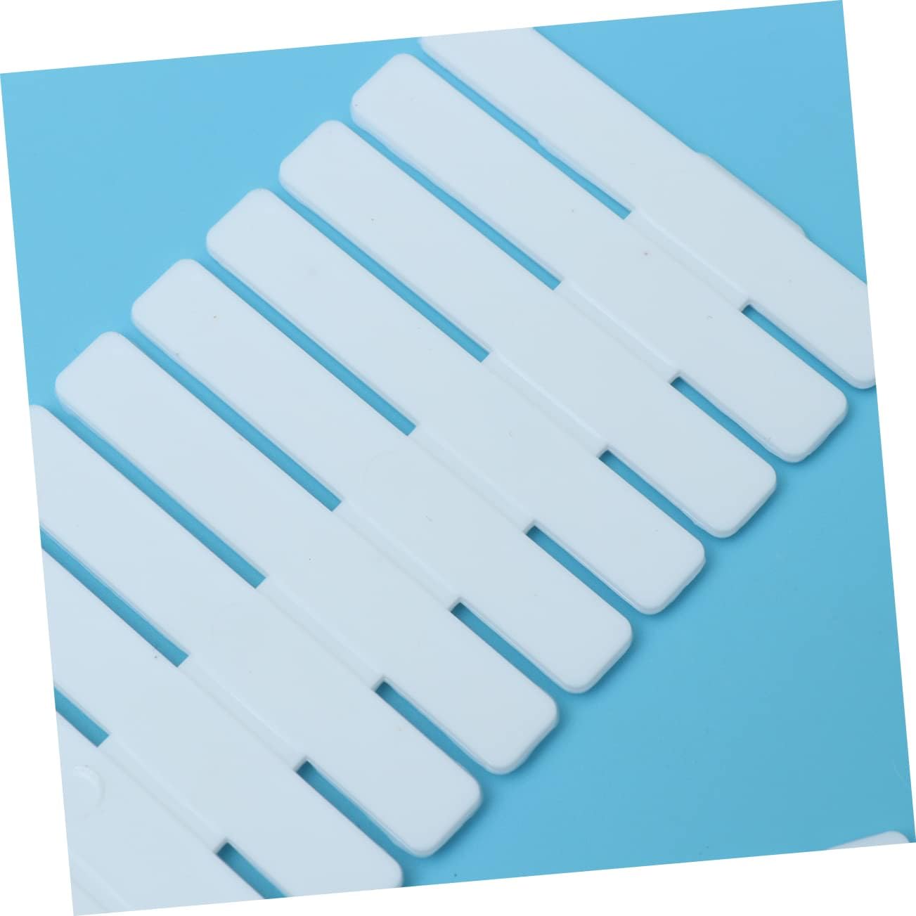 4pcs Plastic Drawer Divider Set with Snap Buckles for Office Storage
