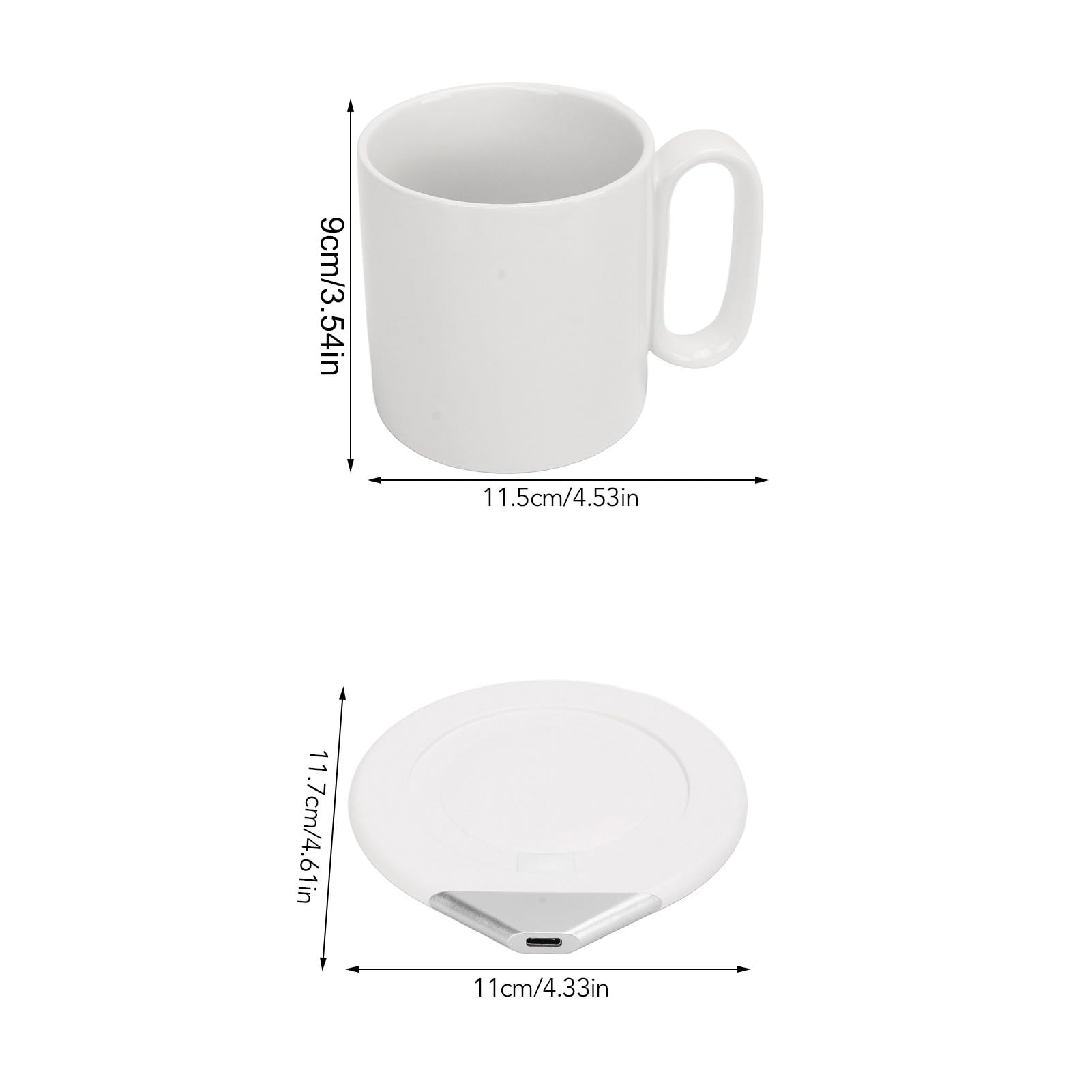 Cargador Eléctrico Para Calentador De Tazas, Taza Con Agitación Automática, Calentador De Tazas Para Escritorio, Calentador De Café, Calentador Automático De T(B)