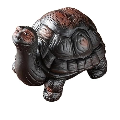 ENGENDER Kung Fu Tea Pet Purple Clay Pottery Tea Pet Desktop Decoration Leaking Strainer Accessories Handmade Statue Craft
