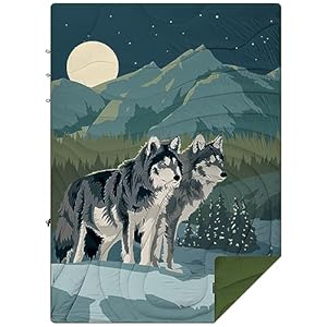 Outdoor Puffy Camping Blanket, Lightweight Windproof Warm Stadium Blanket, Packable Travel Camping Quilt for Cold Weather,Hiking, Backpacking,Sleeping, Hammock, Adventure 78″x 56″