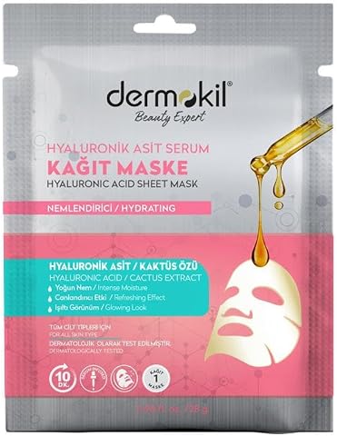 DERMOKİL Hyaluronik Asit Serum Kağıt Maske 23 gr
